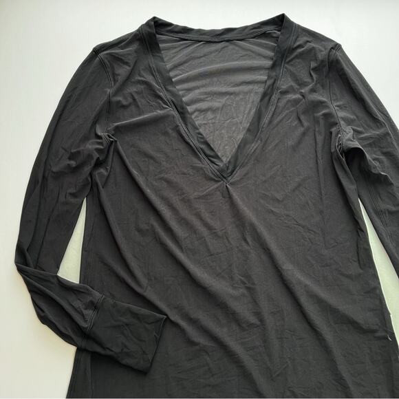 Lululemon Get Low Long Sleeve Top Black - Picture 7 of 12